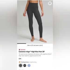 lululemon Align High-Rise Leggings in Dark Forest
